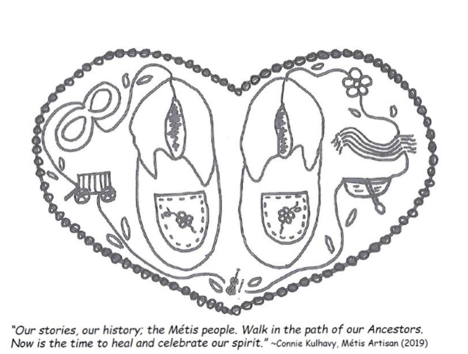 Métis Culture Colouring Sheet