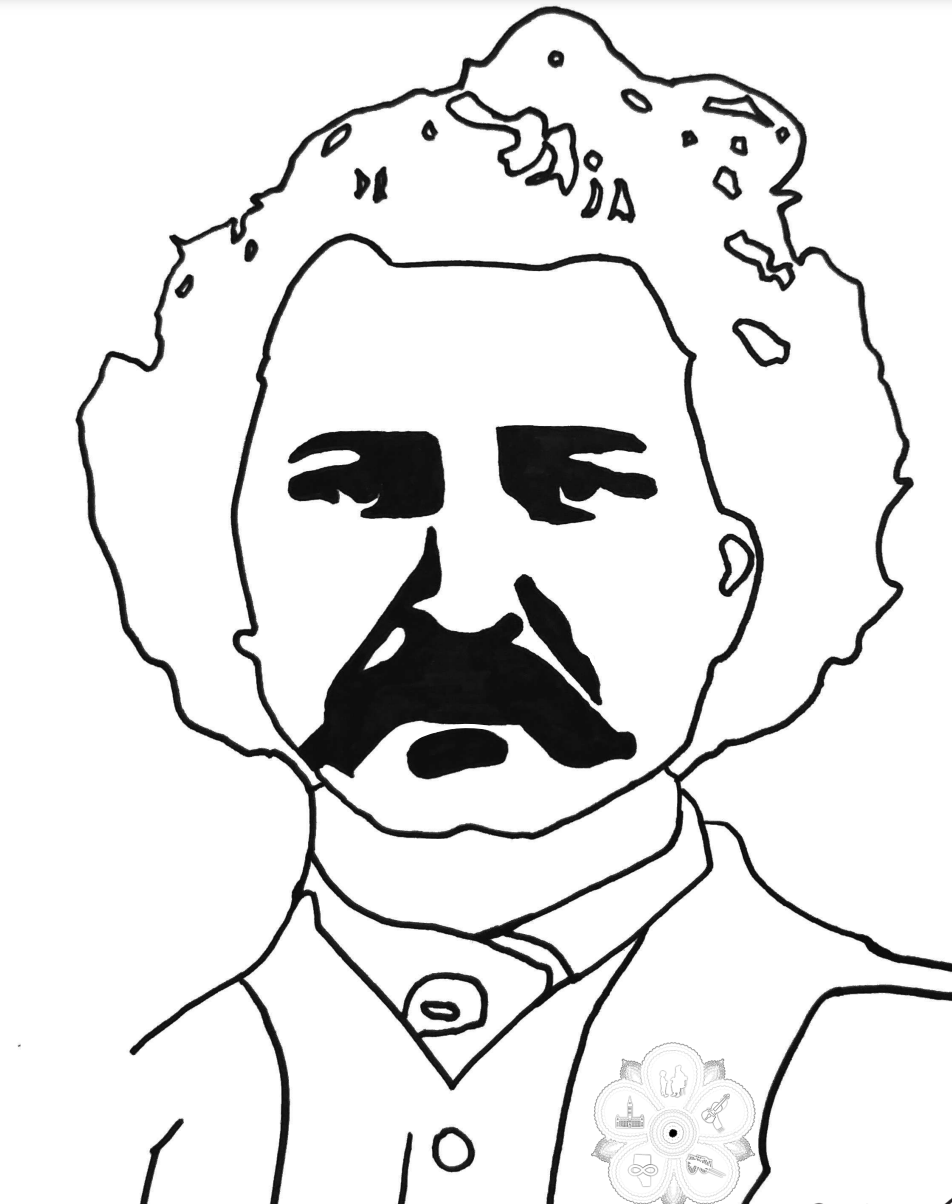 Louis Riel Colouring Sheet