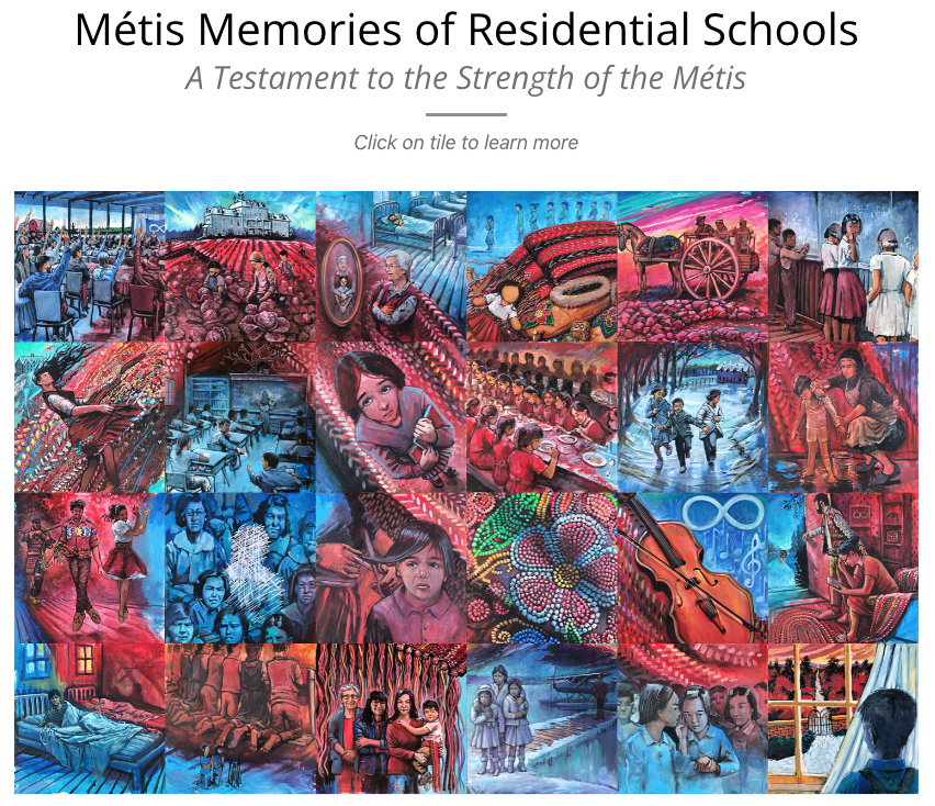 Métis Memories of Residential Schools Art Mural Resource