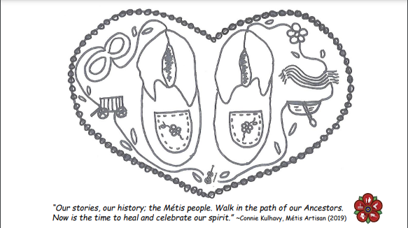 Métis Culture Colouring Sheet