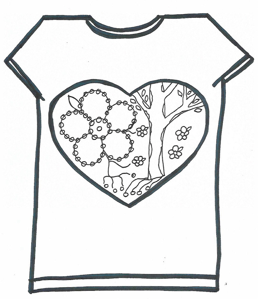 Orange Shirt Day Colouring Page