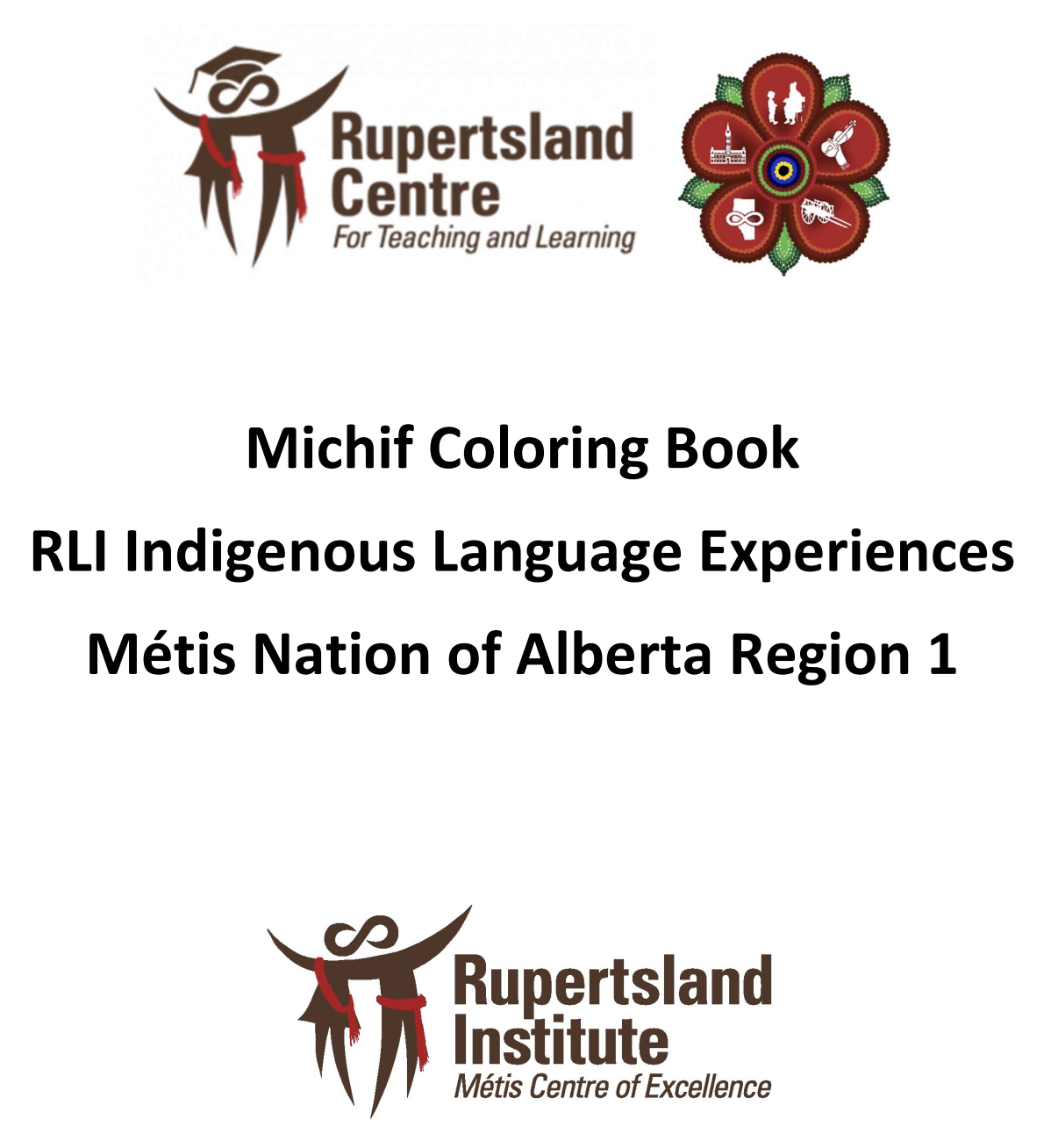 Region 1: Michif Colouring Book