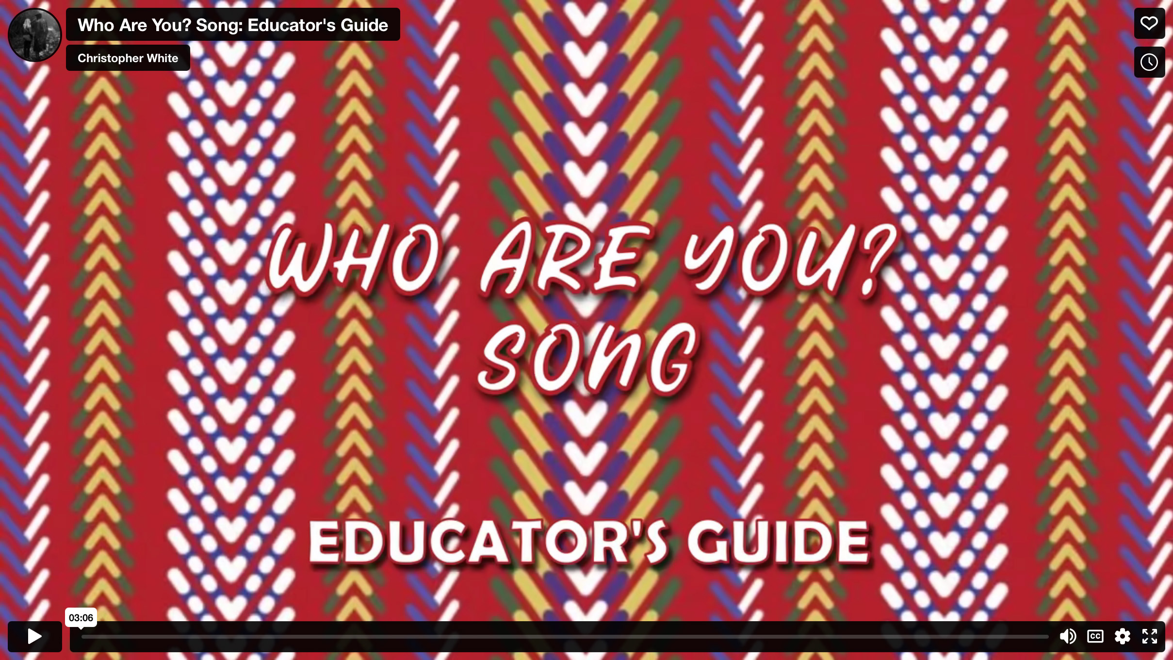 Instructional Video - Who Are You Song