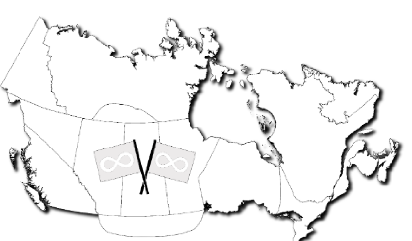 Métis Nation Homeland Map